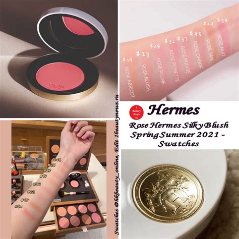 hermes blush swatches|hermes silky blush.